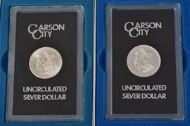 Two American Carson City Silver $1
1882 & 1883