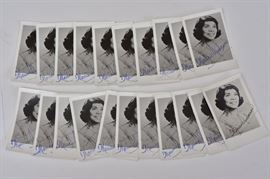 Marian Anderson Autographed Photographs (21)
each photo post card, 3 1/2" x 5 1/2"
from the estate of Anderson's personal secretary