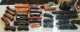 Group of Lionel Trains
including engine: 623, 726, 2025, 2406,
1127 (with tender) and 226E (with tender),
3927 track cleaner, passenger cars: 2442 (2),
6442, and 2443