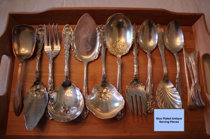 Silverplate Antique Serving Pieces