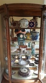 Turn of Century Carved wood cabinet