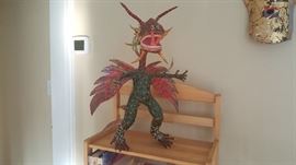 Cicabra paper mache dragon