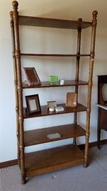 6-Shelf Solid Wood Book Shelf - $125