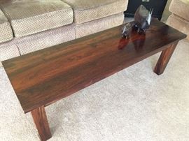 wood coffee table