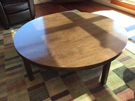 round wood coffee table