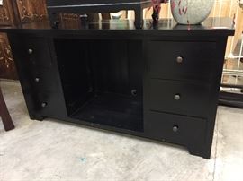 black drawer unit