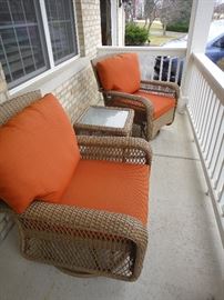 Swivel rocker patio chairs