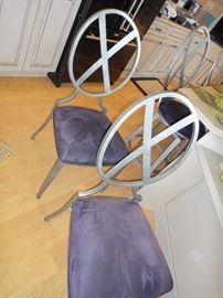 Kitchen chairs, matching set of 5. 3 Matching bar stools