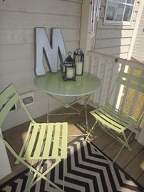 Bistro Set, Folding table and chairs 