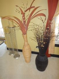 Vases, candle decor