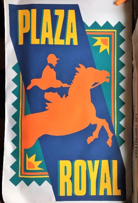 Large banner from the 80's - never used.  American Royal, Country Club Plaza, Kansas City
