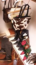 Shoes and purses of all descriptions