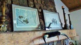 More pictured, Very tall candlesticks, even a set of horns.