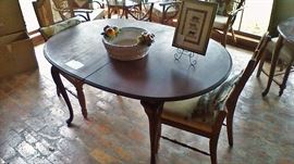 Several dining tables