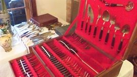 A set of brass utensils in very nice box.