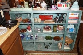 Great set of shelves. The owner has been using it as a room divider.