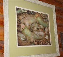 Great mermaid art. We have lots of mermaid decor too!