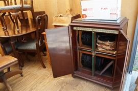The inside of the record cabinet. So pretty, so packed full of records.