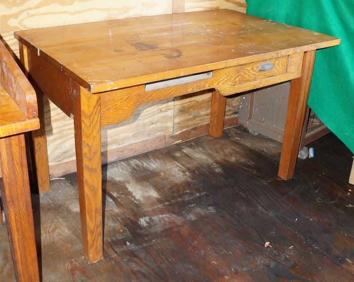 Old desk is from the Atlantic Beach Post Office.  