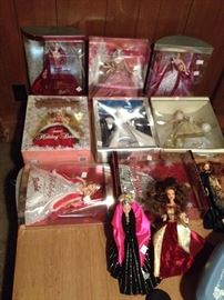 Holiday Barbie dolls in box