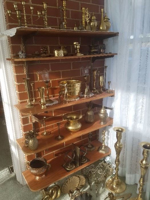 Extensive brass collection