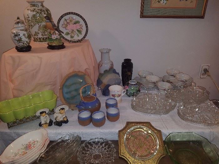 Decorative plates, vases, ashtrays, & more.