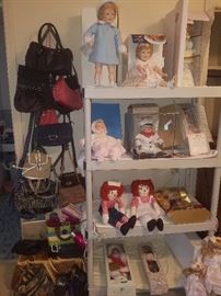 Shirley Temple dolls, Ashton Drakes, Raggedy Ann & Andy, handbags, & more. 