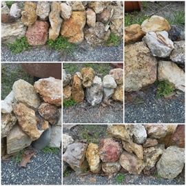 Large selection of fossil/river rocks
