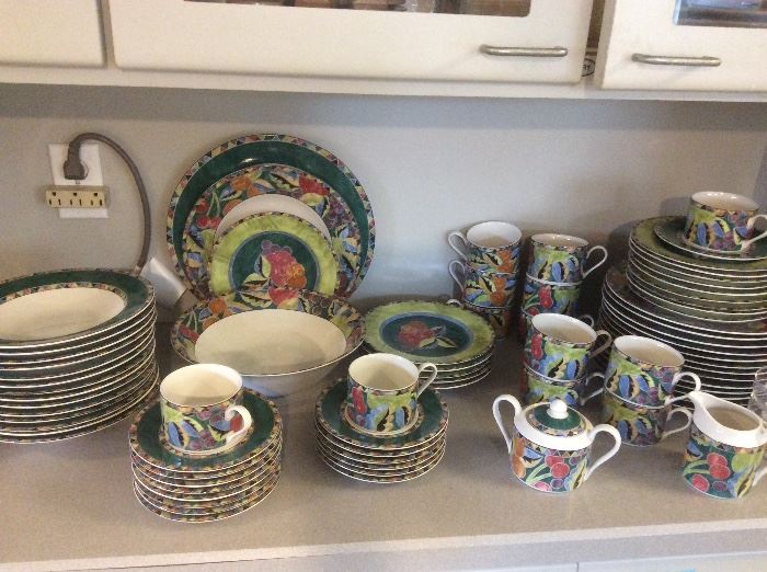 Complete dinnerware set, one of several sets