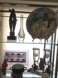Art glass, art pottery