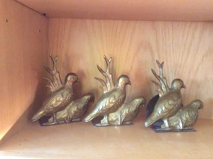 Brass bird decoratives 