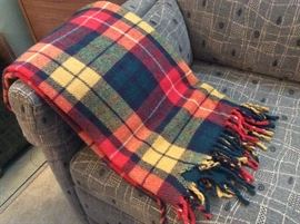 Pendleton wool plaid throw 