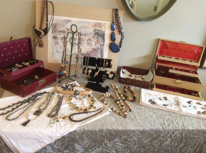 Tons of costume jewelry, vintage and new