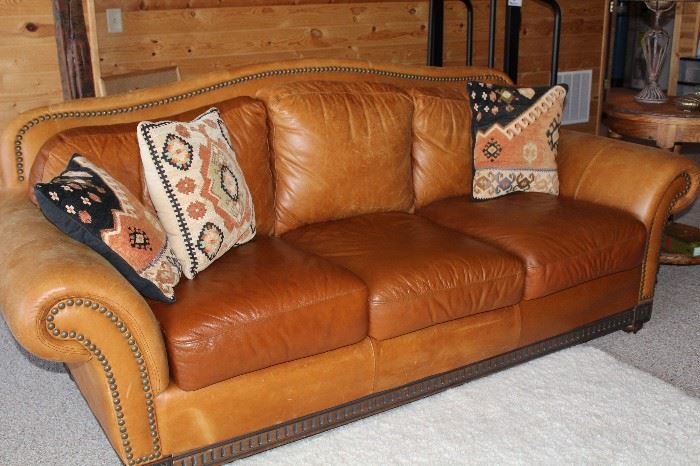 Marshall's Fields Leather Sofa