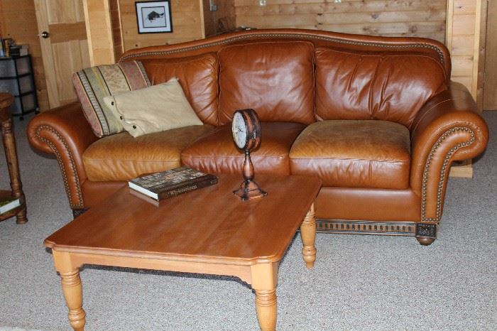 Marshall Fields Leather Sofa