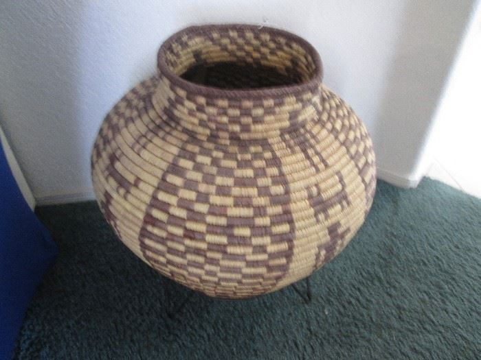 Native American hand made basket