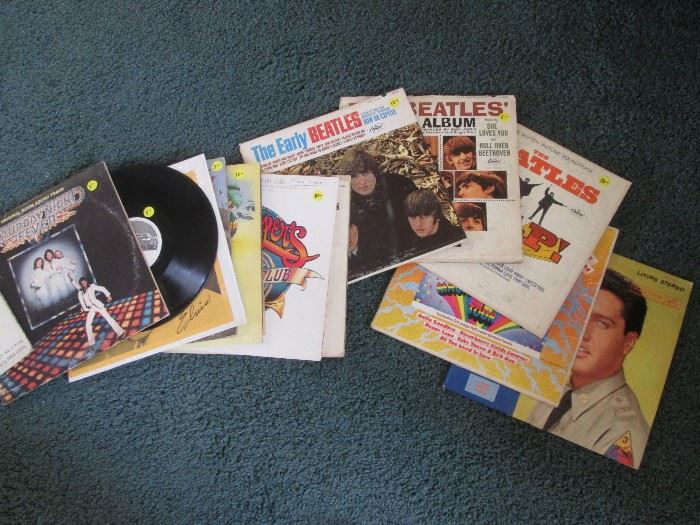 Elvis, Beatles and more - vinyls are great - most covers have some damage