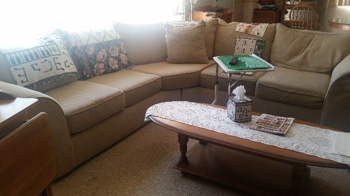 Clean comfy section sofa $250