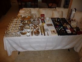 STERLING SILVER & COSTUME JEWELRY