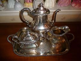 SILVERPLATED TEA SET