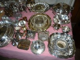 CLOSEUP OF SILVERPLATED