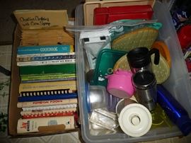COOKBOOKS, PLASTICWARE