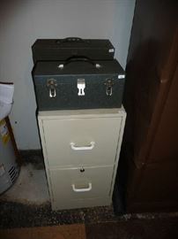 FILING CABINET, BOXES