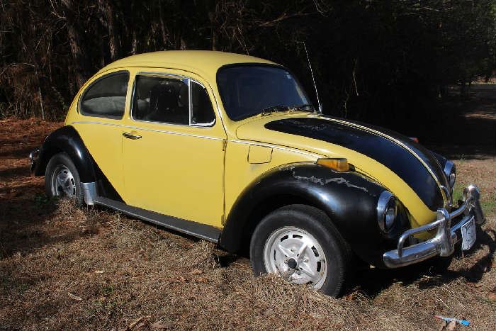 005 - 1972 Volkswagen Beetle, black and yellow body, running and drivable condition