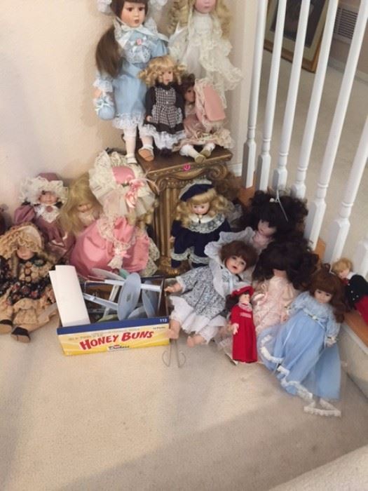 Porcelain doll collection