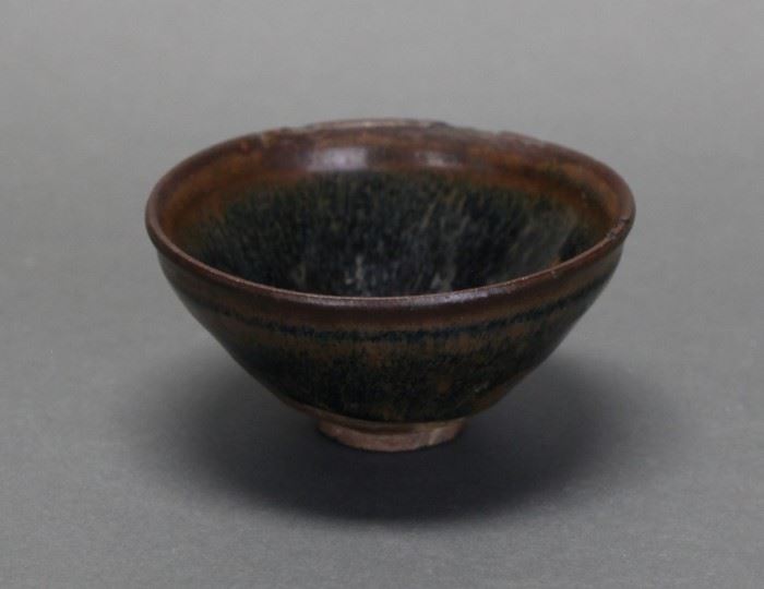 Chinese Jianyao 'hare’s fur’ bowl, Song dynasty, 5in(diameter) x 2.25in(H) 