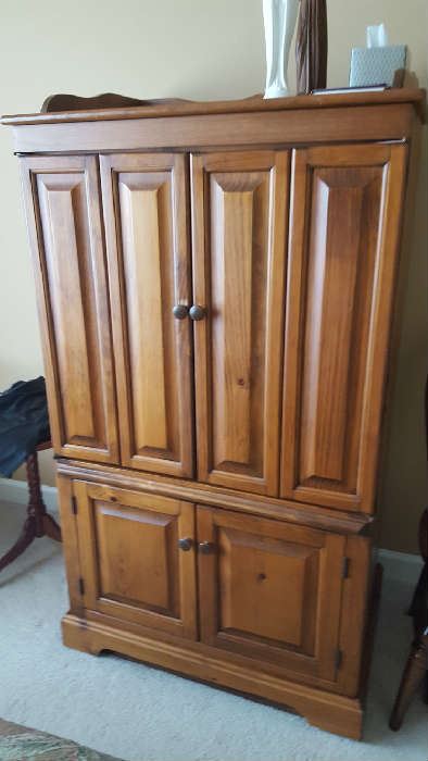 Large wood armoire  (can be converted to a bar!)   $75  Buy ahead
