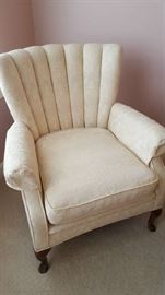 Crème wingback chair   $45   Buy ahead
