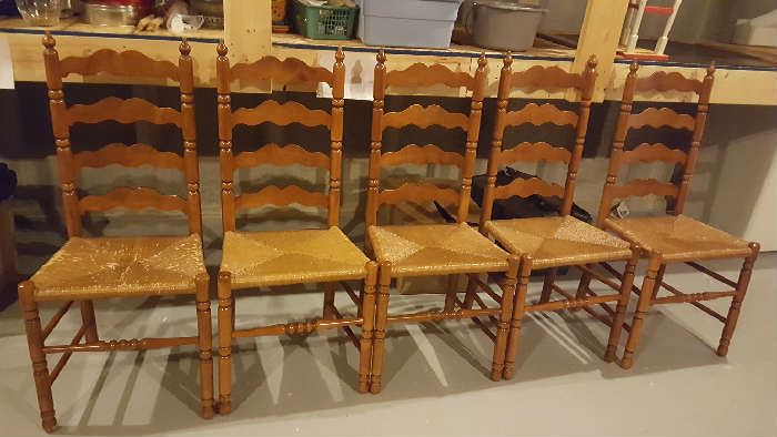 Ladder back chairs    $40 each