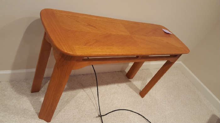 Oak console table  $45  Buy ahead